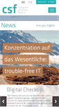 Mobile Screenshot of csf.ch