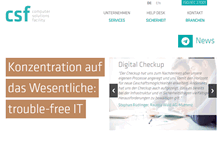 Tablet Screenshot of csf.ch