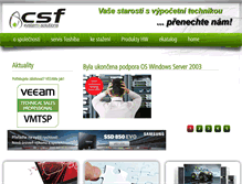 Tablet Screenshot of csf.cz